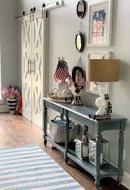14 Easy Patriotic Memorial Day Decorating Ideas Thetarnishedjewelblog Entryway Table Decor Decor Home Decor