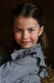 Hasn't one grown! 'Feisty' Princess Charlotte wears a pretty floral print  dress as she turns six