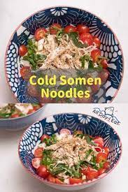 One Of My Favorite Things To Eat In The Summer Is Cold Somen These Japanese Noodles Are Light And Refreshing And Combini Easy Japanese Recipes Recipes Cooking