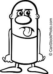 Download and print these shy guy coloring pages for free. Shy Guy Cartoon Coloring Page Black And White Cartoon Illustration Of Ashamed Or Shy Funny Guy Character For Coloring Book Canstock