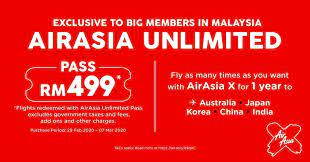 Saya bukan agen air asia (aa). Airasia Unlimited Pass All You Can Fly For A Year Airasia Newsroom