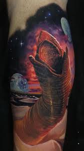 Characters in the movie are in pursuit of a drug called spice, which is shown to be powerful enough to go to war over. Just Finished The First Stage Of My Dune 1984 Themed Tattoo Sleeve Next Up Character Portraits Dune
