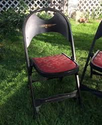 Pair Black Art Deco Wooden Folding Chairs Pair Of Vintage Etsy Folding Chair Makeover Folding Chair Wooden Folding Chairs