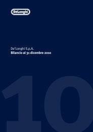 24 april 2021 published on: 2010de Investor Relations De Longhi