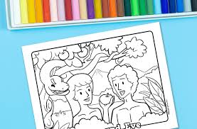 The spruce / kelly miller halloween coloring pages can be fun for younger kids, older kids, and even adults. Adam And Eve Printable Coloring Sheet Ministryark
