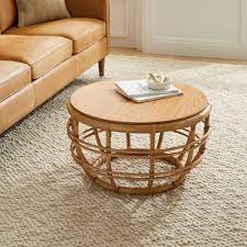 Use it to display beach finds and to serve iced coffee or mai tais to your guests. Savannah Rattan Round Coffee Table