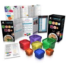 Food portions have doubled in the last few years, with modern portion sizes of popular when you purchase foods that have multiple servings, make sure to individually repackage them in recyclable bags or containers as one serving size. Portion Control Containers With Beachbody Guide Stop Counting Calories Bpa Free Buy Online In Jamaica At Jamaica Desertcart Com Productid 50415718
