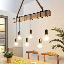 Lampada A Sospensione Cintia In Legno A 6 Luci In 2020 Pendelleuchte Holzbalken Lampe Hangeleuchte Holz