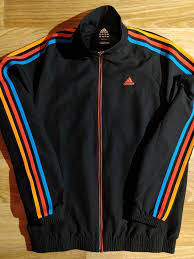 Adidas Black And Orange Jacket Check Out This Item In My Etsy Shop Https Www Etsy Com Listing 686473918 Adidas Essentials Mens Tracksuit Top Track Suit Men Mens Tracksuit Tops Adidas Retro