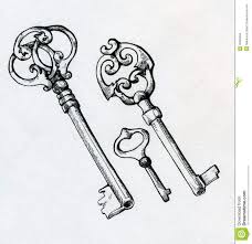 Skeleton Key Drawings Google Search Key Drawings How To Draw Hands Vintage Keys