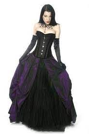 Corset Gothic Purple And Black Wedding Gown Wedding Dresses Corset Black Wedding Dresses Gothic Wedding Dress