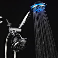 Dream Spa 4 Spray 4 In Dual Shower Head And Handheld Shower Head With Led Lighted In Chrome 21488 Th In 2020 Handheld Shower Head Shower Systems Shower Head Reviews