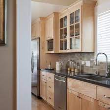18 posts related to backsplash with natural maple cabinets. Galley Kitchen Design Ideas Pictures Remodel And Decor Maple Kitchen Cabinets Kitchen Design Galley Style Kitchen