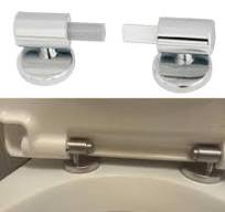 Charnières de siège de toilette, Pièces d'abaissement lent de couverture de  toilette avec alliage de zinc, Fermer les raccords de siège de toilette, ...