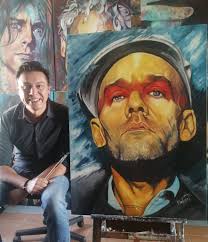 Painting done by a friend at a picking party