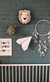 Faux Animal Head Wall Mount For Safari Nursery Decor Felt Etsy Animal Head Wall Mount Faux Animal Head Animal Heads