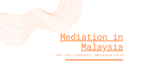 We did not find results for: Mediation In Malaysia Chia Lee Associates