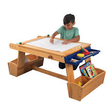 Kidkraft Art Table With Drying Rack Storage Walmart Com In 2020 Art Table Kids Art Storage Kids Art Table