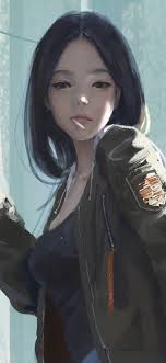 Girl In Jacket Digital Art Girl Art Girl Realistic Art