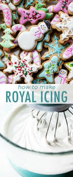 This frosting recipe is made with meringue powder so that it hardens smoothly on the cookie. How To Make Royal Icing With Meringue Powder On Sallysbakingaddiction Com Cookie Icing Recipe Icing Recipe Royal Icing Recipe