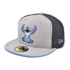 Disney X New Era Stitch 59fifty Fitted Baseball Cap Liked On Polyvore Featuring Accessories Hats Fitted Ball Caps D Cute Stitch Disney Hats Stitch Clothes