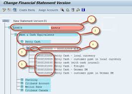 how to create financial statement version fsv in sap