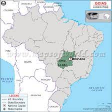 The name goiás comes from the name of an indigenous community. Where Is Goias Located In Brazil Map