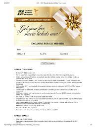 The promotion is exclusive to gsc members only. Gsc Gsc Website Member Birthday Treat Coupon Voucher Financial Technology