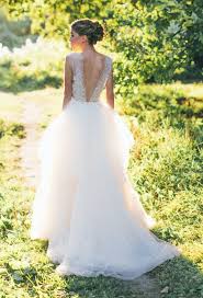 Tulle V Shaped Back Design Wedding Dress Ball Gowns Wedding Wedding Dresses Tulle Wedding Dress