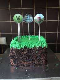 Birthday Cake For 8 Year Old Boy Minecraft An 8 Year Old Boy S Favourite Thing Creeper Inside Cake Inside Cake Cake Special Cake