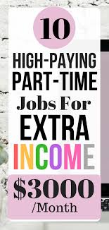 Top 25 Part Time Jobs From Home To Make Money 300 Daily Part Time Jobs Extra Money Jobs Job