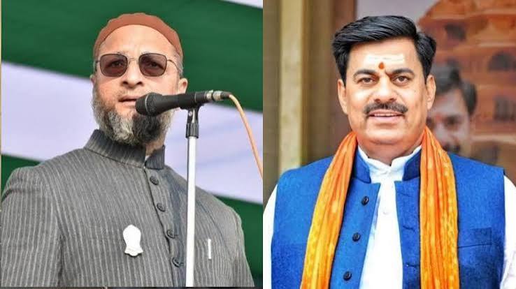 मध्यप्रदेश:ओवैसी का रामेश्वर शर्मा को खुला चैलेंज- 'माई के लाल हो तो काजी कैंप आकर मिसाइल लॉन्च करो' - Madhya Pradesh: Owaisi Challenges Rameshwar Sharma: 'come To Qazi Camp ...