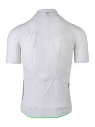 Mens Cycling Jersey Short Sleeve L1 Pinstripe White Q36 5
