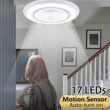 6 hours 360º illumination carry handle feature recommended use battery operated table lamps, decorative cordless lanterns, battery powered nightlight with led bulb with timer, home decor lights for. 17 Leds Wireless Battery Powered Motion Sensing Indoor Led Ceiling Light Without Battery Walmart Com Walmart Com