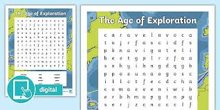 This fantastic bundle on explorers, exploration, and the age discovery includes everything you need for your whole unit in world history! The Age Of Exploration Activity Word Search Teacher Made