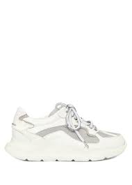 Academia Beyaz Gri Kadin Beyaz Gri File Dokulu Kadin Deri Sneaker 605947 Beymen Sneaker Kadin Deri