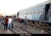 Scene from the aftermath of the Toukh train accident.
