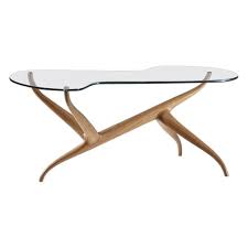 Find a stunning coffee table that combines bespoke style and practicality. Pierluigi Giordani Exceptional Sculptural Oak And Glass Coffee Table Italy 1950s For Sale At 1stdibs