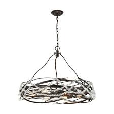 Ships from and sold by weekend sunshine. Nestled 8 Light Chandelier In Oil Rubbed Bronze With Crystal Beads 9u885 Galleria