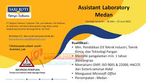 Written by heris august 25, 2021 add comment. Loker Medan Lowongan Kerja Lulusan D3 S1 Untuk Posisi Assistant Laboratory Di Pt Nippon Indosari Corpindo Tbk Penempatan Medan Juni 2021 Newstulistiwa