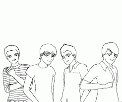 Find cute coloring pages for girls here at scentos. Big Time Rush Coloring Pages Coloring Home