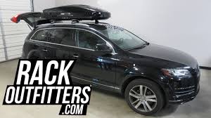 2007 To 2015 Audi Q7 With Thule Motion Xt Xl Roof Top Luggage Cargo Box Youtube
