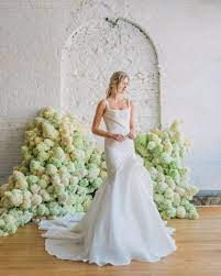 Maquette Gown By Carol Hannah Fit And Flare Mermaid Draped Designer Wedding Dress With Straps Bridal Style Wedding Dress Trends Wedding