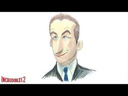 How To Draw Winston Deavor From Incredibles 2