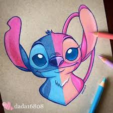 Stitch And Angel Stitch Drawing Disney Art Drawings Cute Disney Drawings