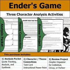 Enders Game Character Analysis Worksheets Teachers Pay