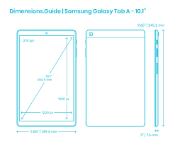 Lenovo tab m10 hd 2. Samsung Galaxy Tab A 10 1 2019 Dimensions Drawings Dimensions Com
