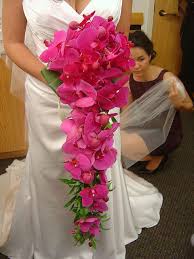 Cascading Tropical Bridal Bouquet Tropical Wedding Bouquets Cascading Wedding Bouquets Orchid Bridal Bouquets
