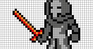 Star Wars Kylo Ren Pixel Art Pixel Art Star Wars Blanket Star Wars Kylo Ren