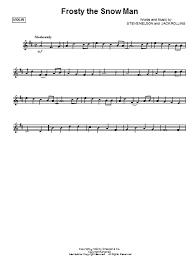 Frosty The Snow Man Violin Sheet Music Beginner Violin Sheet Music Sheet Music
